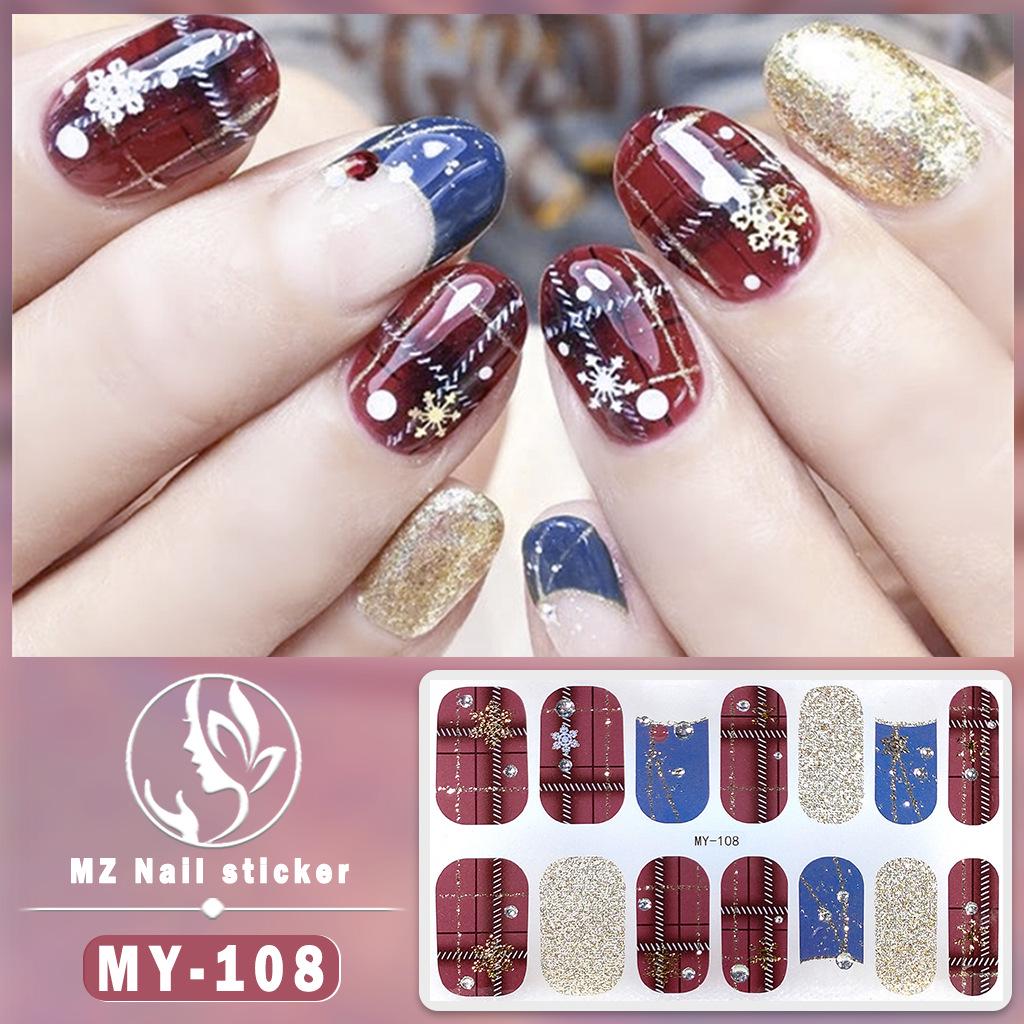 3D Waterproof Gel Nail Polish Film – Diamond & Laser Nail Art Stickers