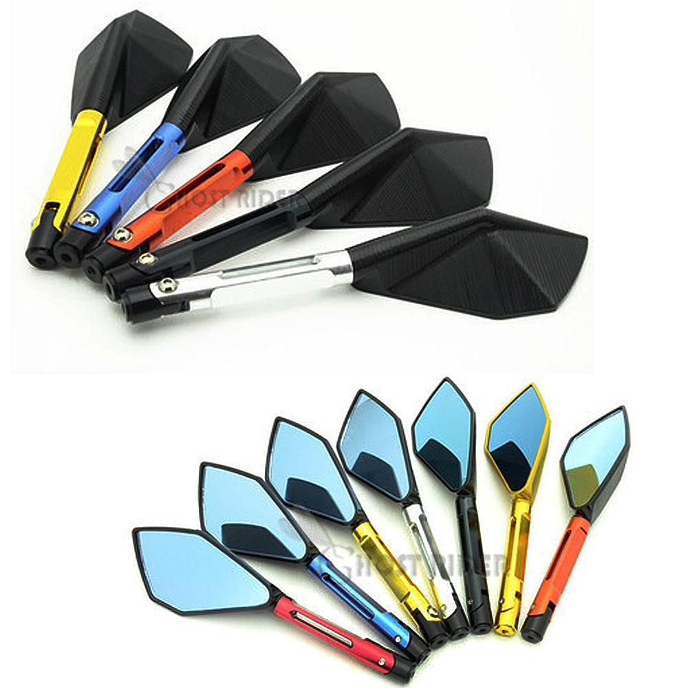 CNC hliníková zpětná zrcátka na motocykly modré antireflexní zrcátko pro Honda Hornet 600 CB 600F 900F 250F 300F 650F X4