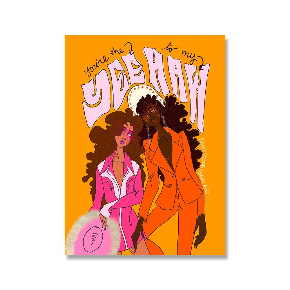 Böhmisch Retro Psychedelisches Poster 60er 70er Disco Bunt Leinwandmalerei Abstrakt Yoga Pose Wandbild Wohnzimmer Heimdeko