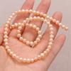 1String, Round Pearl 5-5.5mm, Fashion Women Natural Freshwater Pearl Beads for Jewelry Making DIY Crafts, Luxury Bulk Gifts 36cm