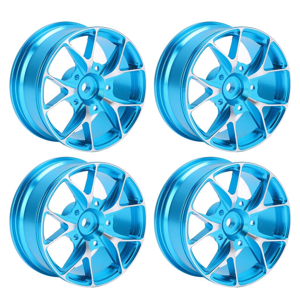 4Pcs RC Wheel Hub High Wear Resistance Aluminum Alloy Remote Control Car Accessories for 1Celsius10 Flat Sports Car