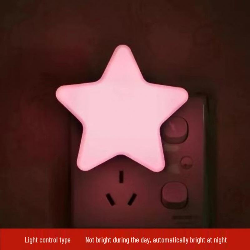 Cartoon LED Night Light with Light Sensor for Baby's Bedroom