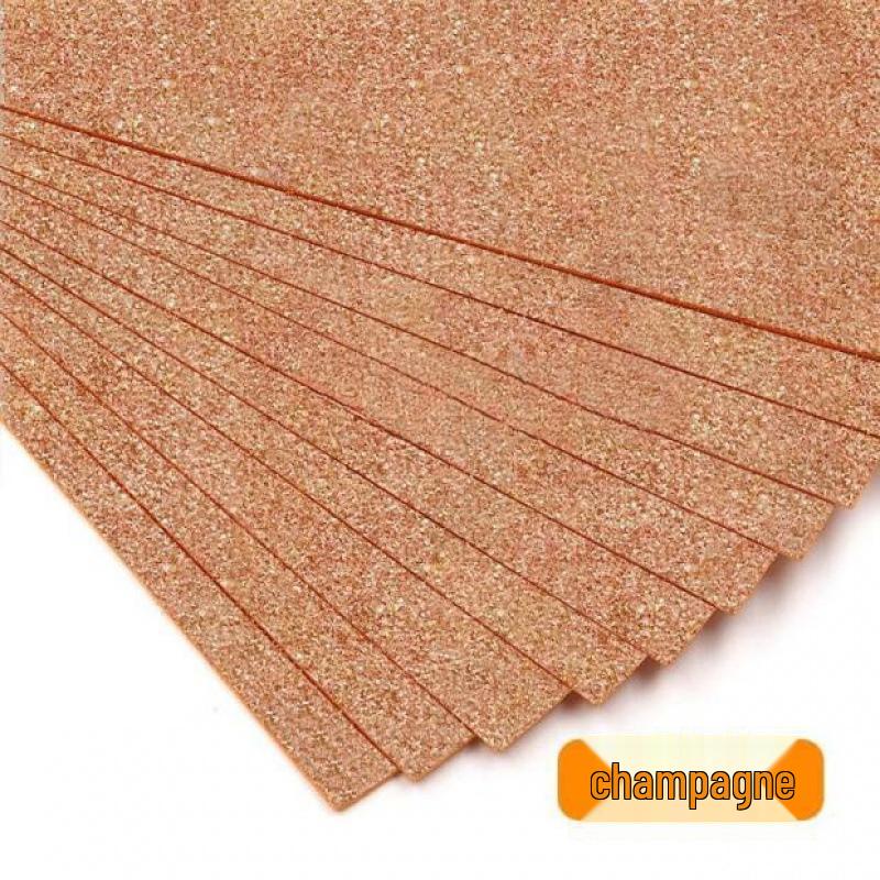 Glitter Self-Adhesive Foam Craft Paper for Kids