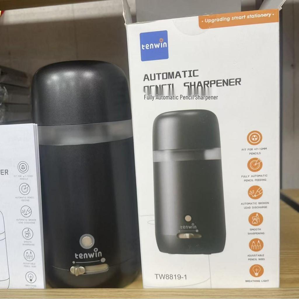 Electric Pencil Sharpener TW8819 for Students: Large Hole for Thick Lead Pencils