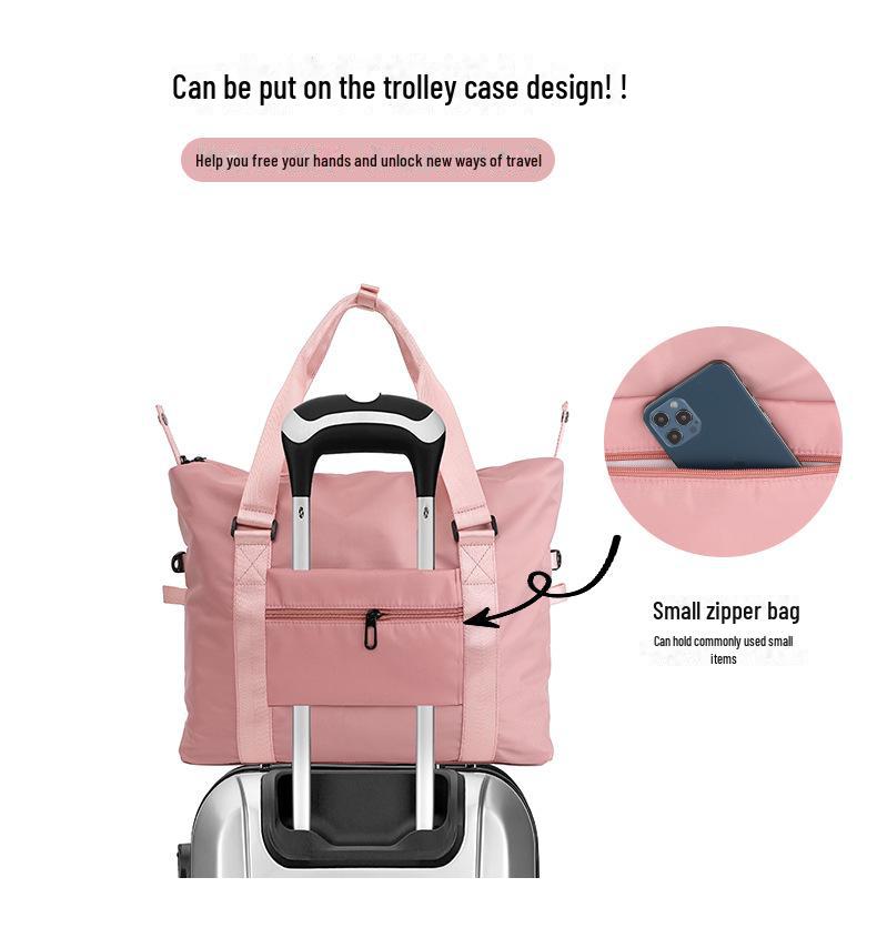 Large Capacity Nylon Travel Bag: Splash-Proof, Dry/Wet Separation, Maternity & Yoga Handbag