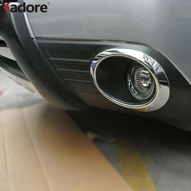 Front Fog Light Lamp Cover Trim For Subaru Forester 2009 2010 2011 2012 Chrome Car Head Foglight Bezel Trims Accessories