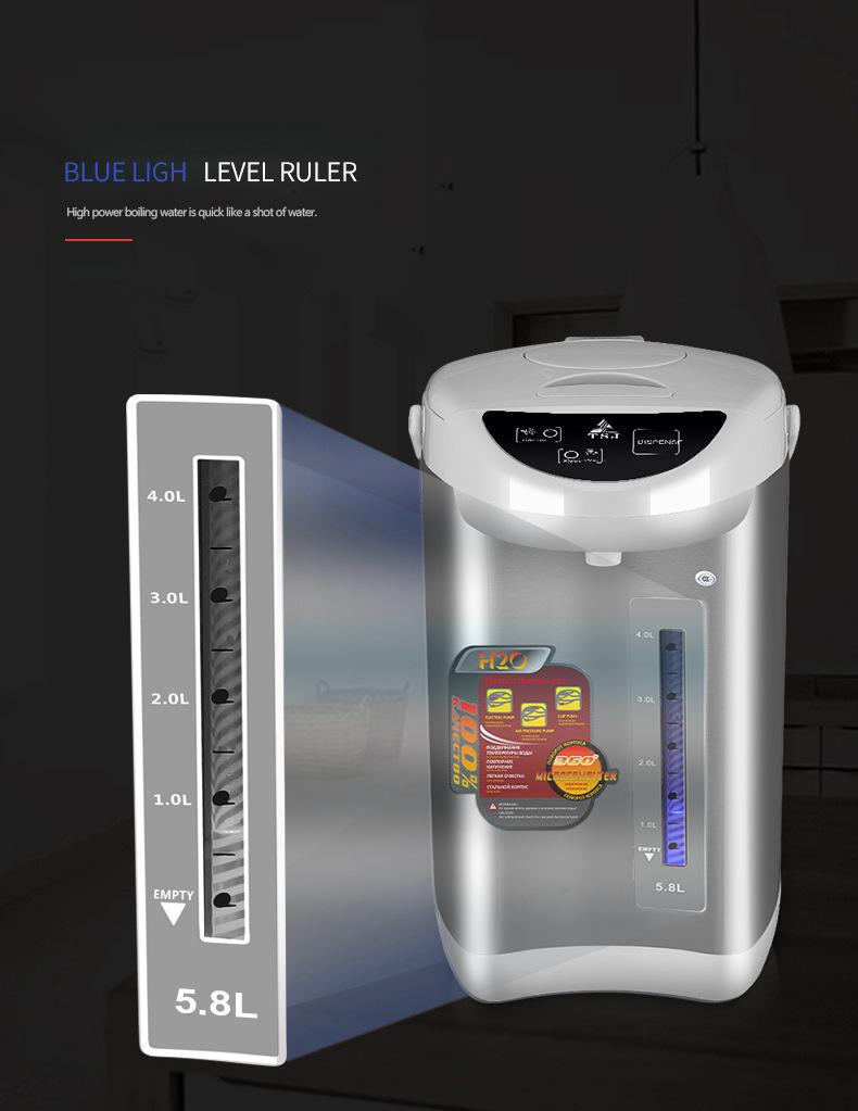 TSJ Stainless Steel Electric Kettle 110V/220V with Automatic Insulation