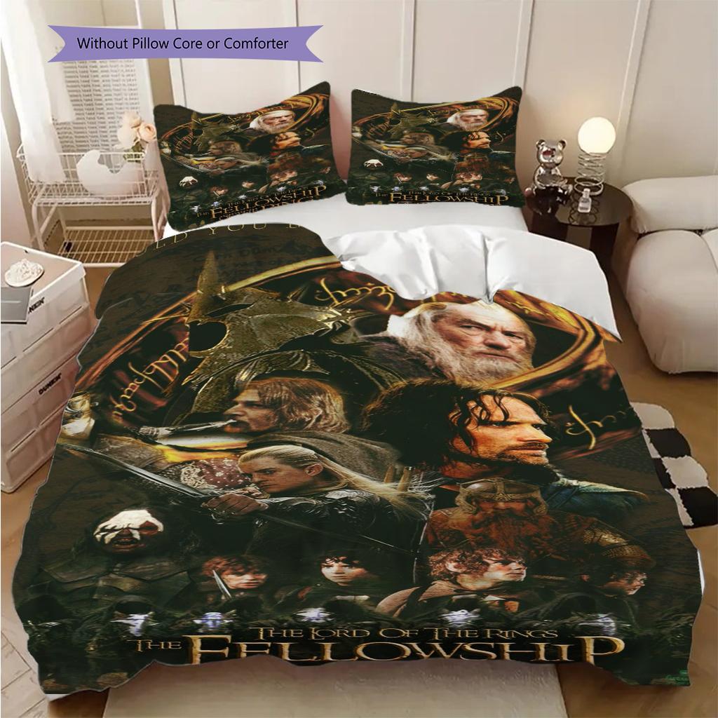 Lord Rings Trilogy Threepiece Set 1 Duvet Cover 2 Pillowcase Without Core Duvet Cover And Pillowcase Christmas Birthday Gift Bedding Set