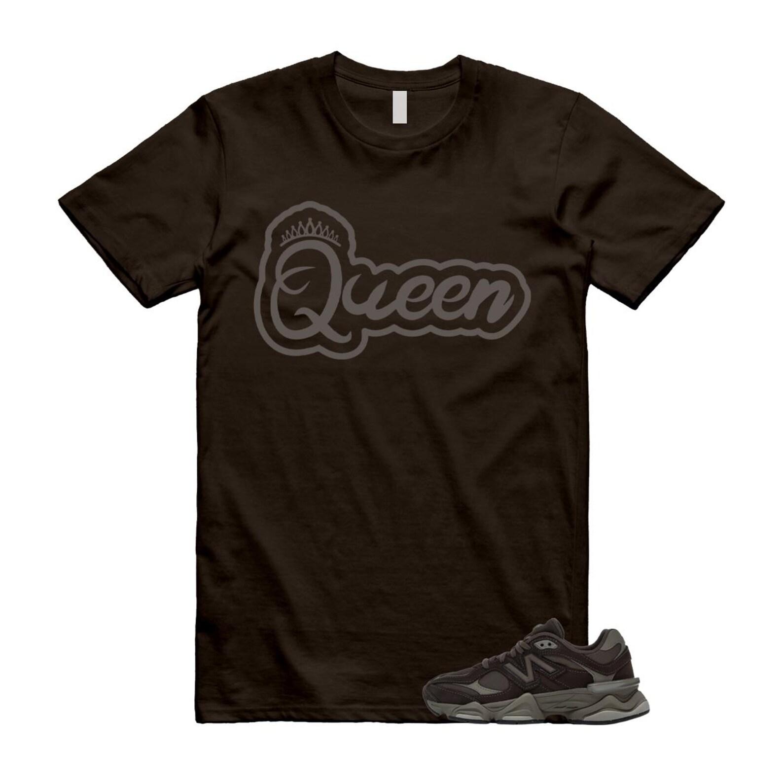 9060 Mono Cortado Brown T Shirt Match QUEEN2 S