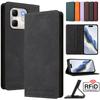 Leder Retro Anti-Diebstahl Brieftasche Flip Case Für Infinix Hot 50i Note 50S 50X 50 Pro+ Plus 5G 4G Hülle Handyhülle Riegel Kartenfach