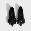 Pointed shoes children's flat single shoes women's high-end sense solid color bow fashion Huizhou women's shoes 2025 spring women's