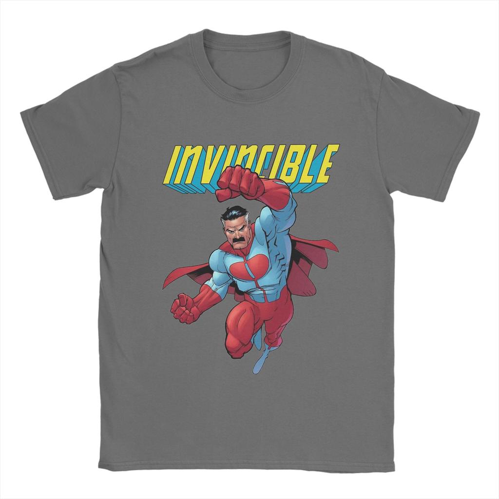 Men's invincible  Omni Man T Shirt  Pure Cotton Tops Funny Short Sleeve Round Neck Tee Shirt Gift Idea T-Shirt