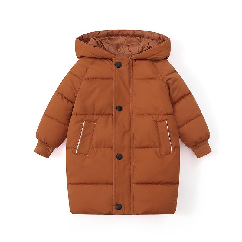 Kids' Mid-Length Winter Cotton Jacket for Boys & Girls - Korean Style