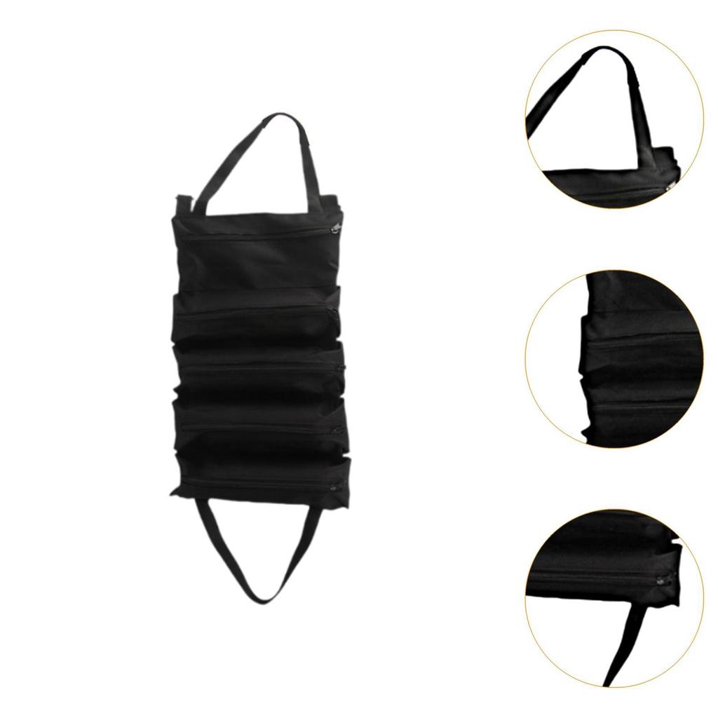 Hardware Tool Bag Large Capacity Multiuse Roll Up Tool Bag for Carpenter Maintenance Workers Builders Installers Electricians