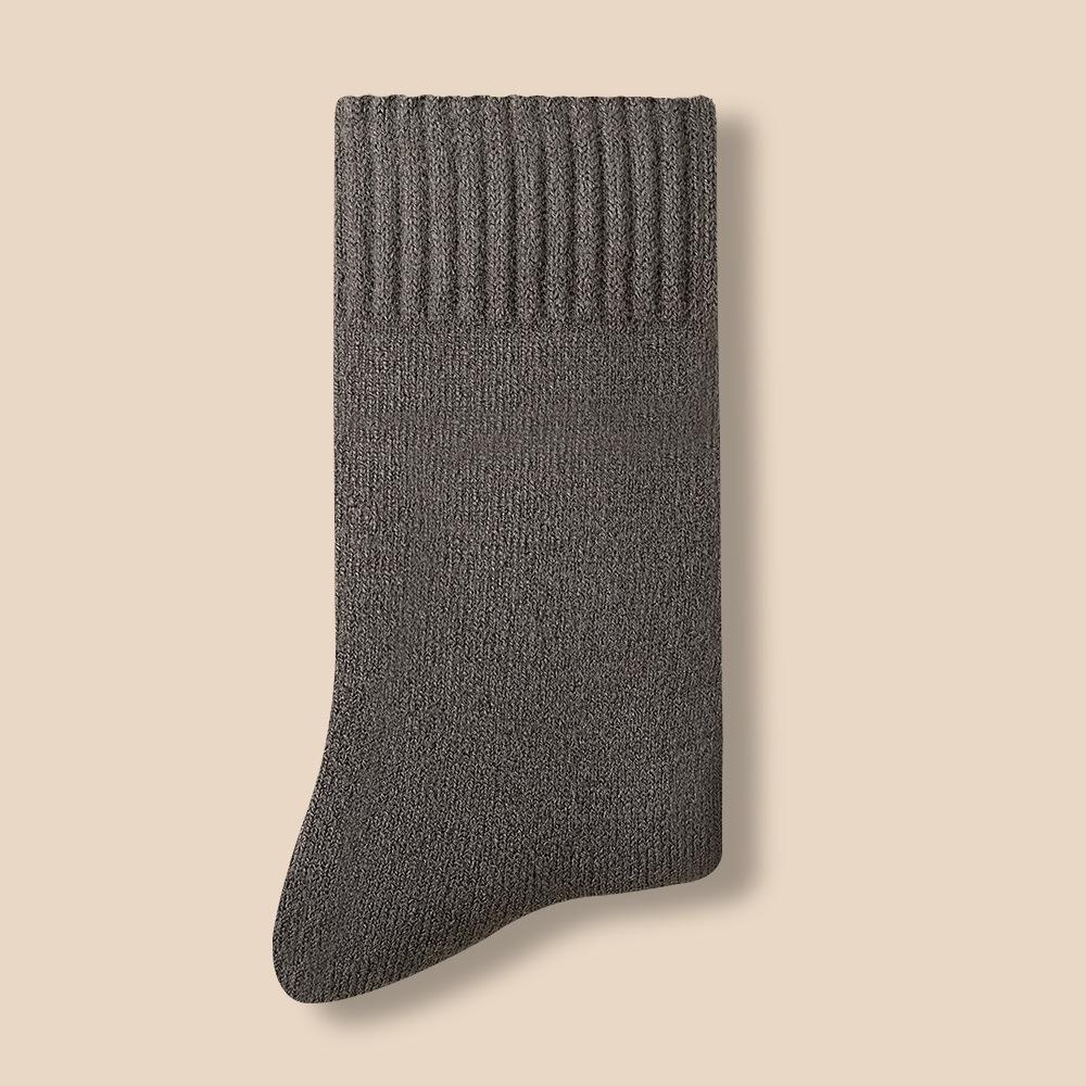 Women's Autumn and Winter Plush Thickened Warm Heat Storage Sweat Absorption Mid Calf Socks