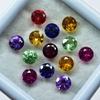 16 Pcs Natural Mix Color Sapphire 4x4 MM Round Lot   Loose Gemstone