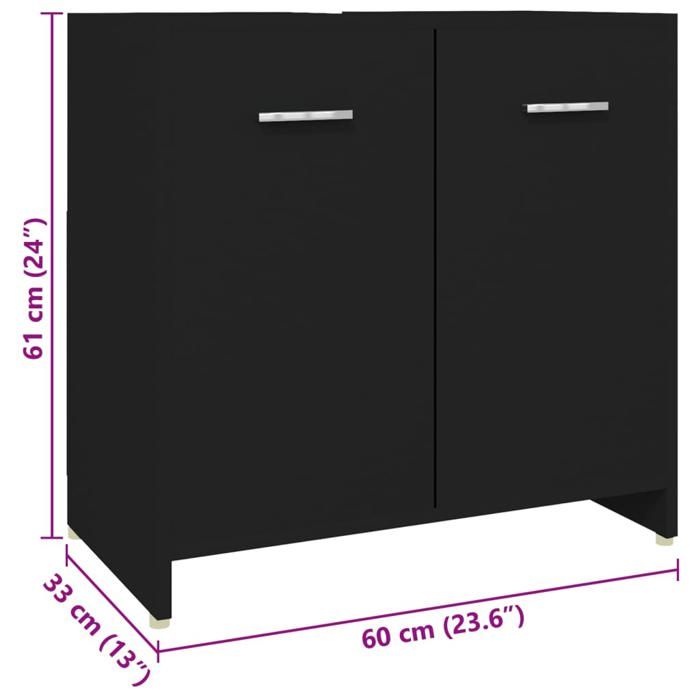 VidaXL 4-Piece Bathroom Furniture Set Storage Cabinet Toilet Cupboard Sink Cabinet Furniture 3071712