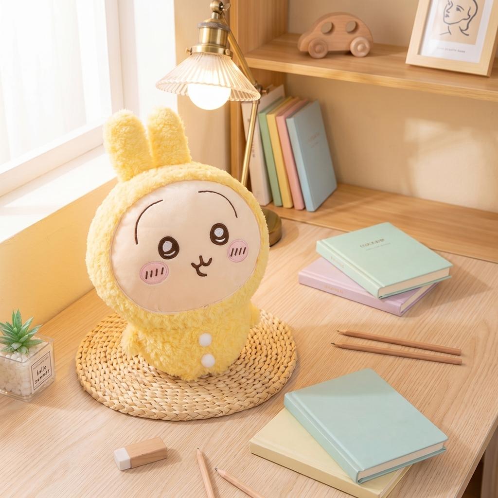 Soft Plush Stuffed Animal Doll with Embroidered Face and Textured Body Suitable for Children and Collectors