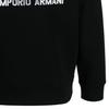 Emporio Armani Ss23 Letter Logo Printed Crew Neck Sweatshirt Men Sweatshirt Black 3R1MBT-1JHSZ-0098