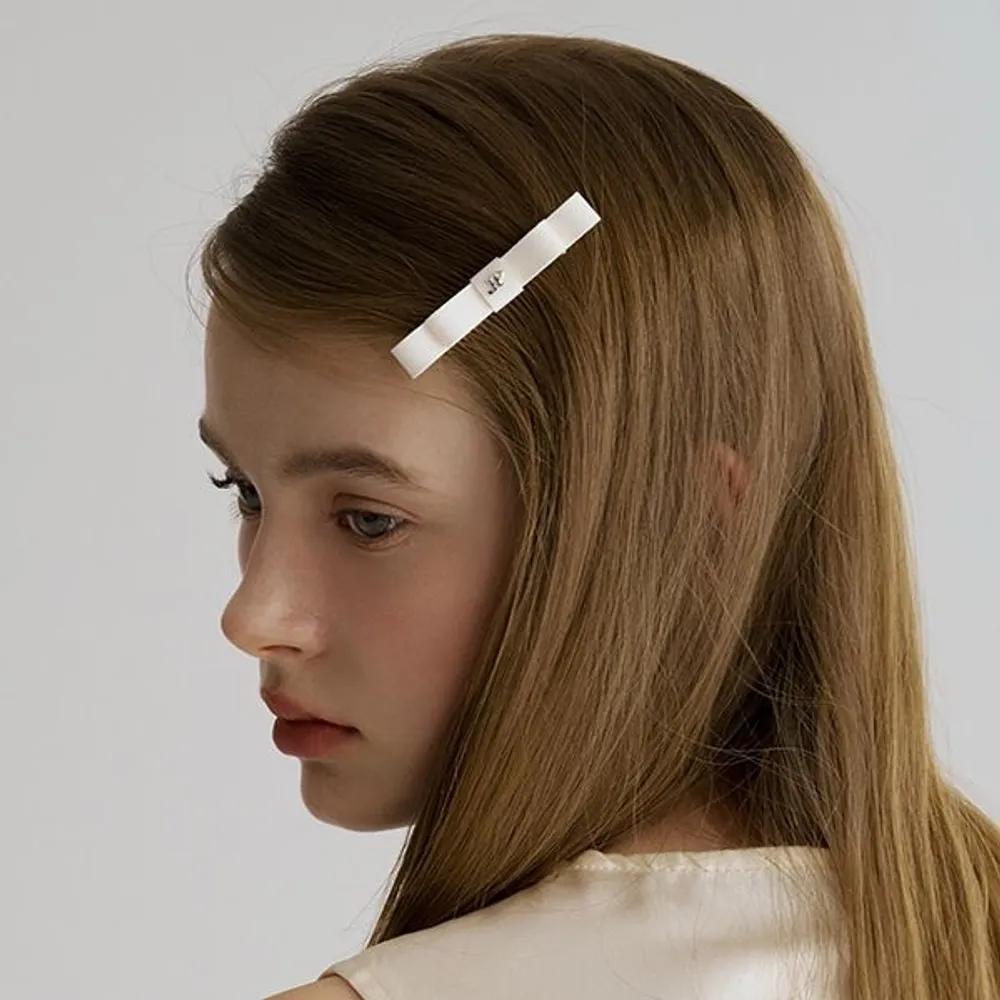 Popping Ribbon Side Claw Clip JP-25-011CC ivory