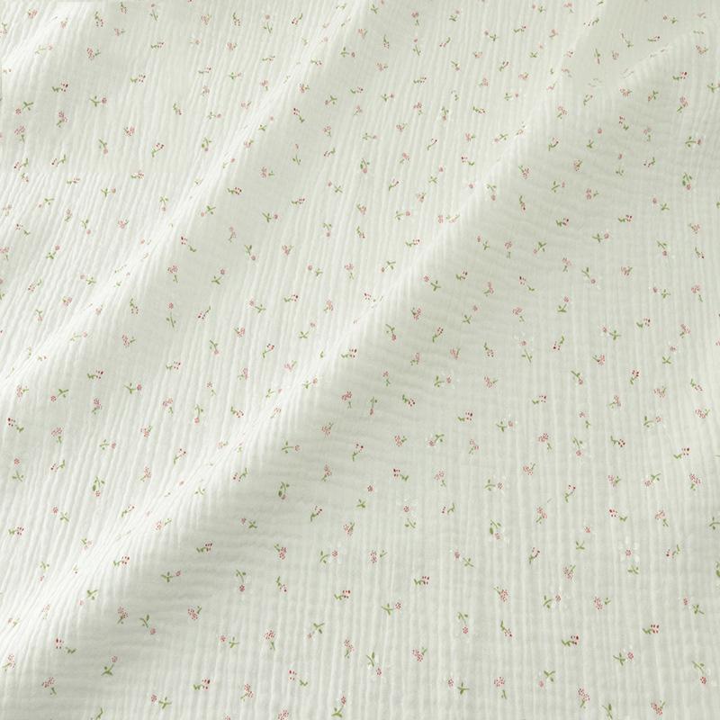 135*100cm Wide High Quality Soft Double Crepe Floral Cotton Fabric, Making Anti Mosquito Pants Small Blanket Cloth