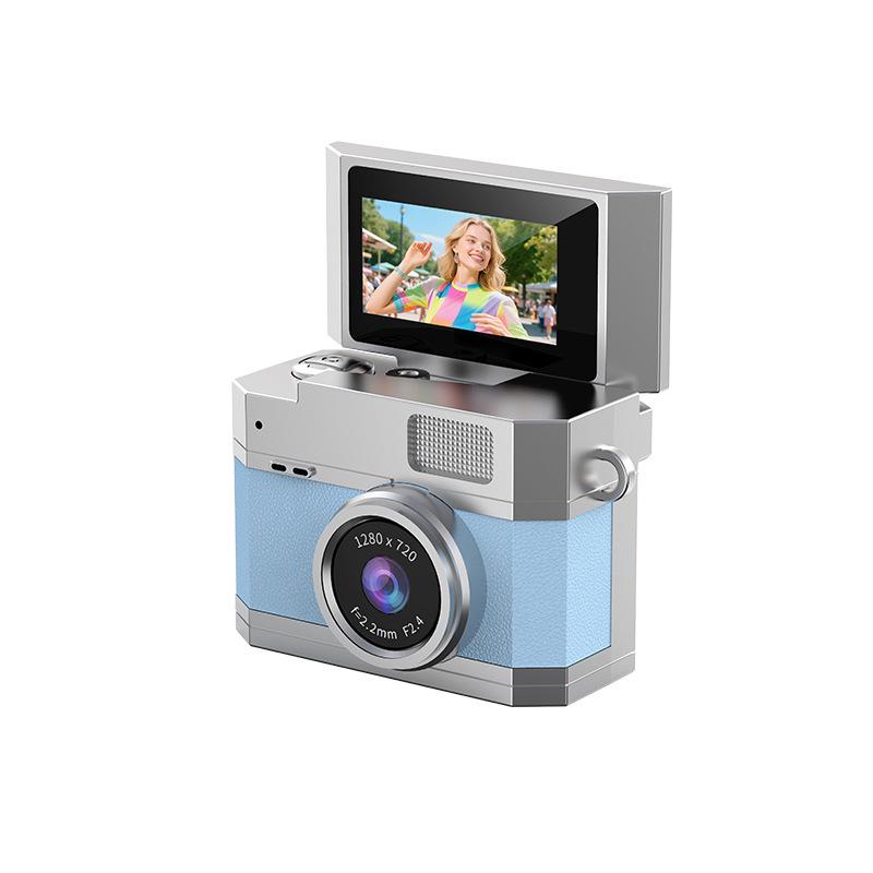 Portable Retro Mini HD Camera with Flip Screen for Outdoor Parties