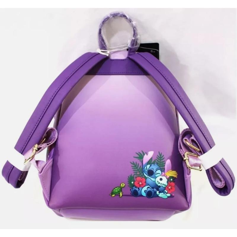 Disney Lilo & Stitch Scrump Reading Mini Backpack Children's Backpack PU Leather Student Backpack Stationery Christmas Gift