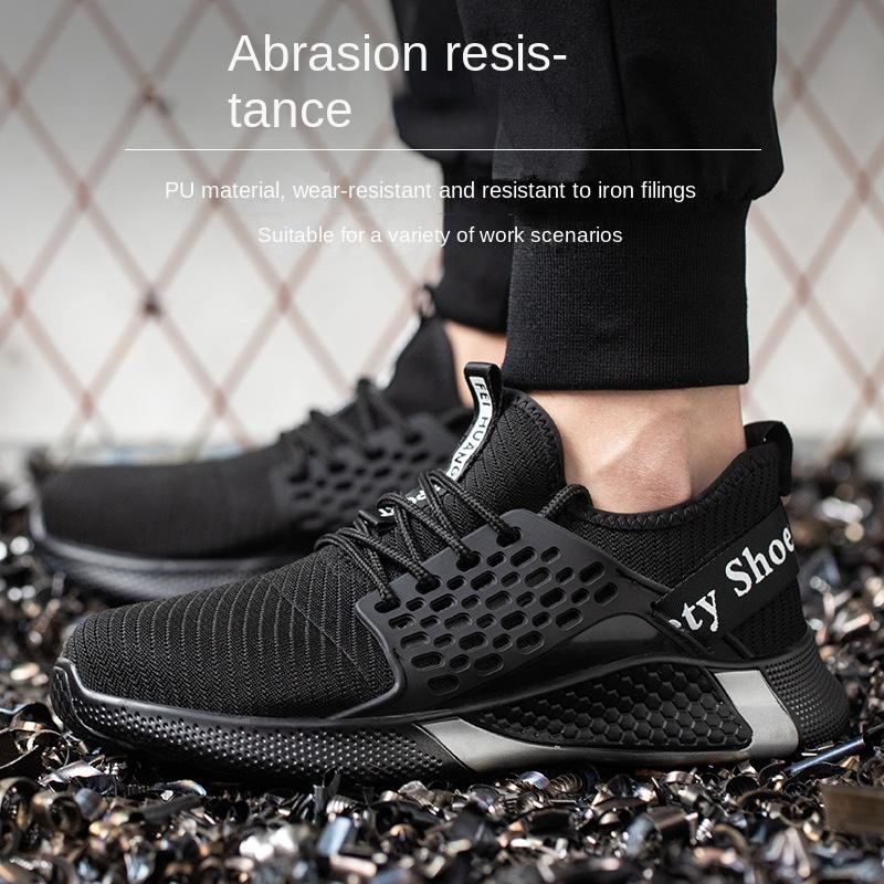 Pantofi de asigurare a muncii Pantofi de siguranță Baotou din oțel anti-zdrobire Pantofi ușori de lucru pentru șantier