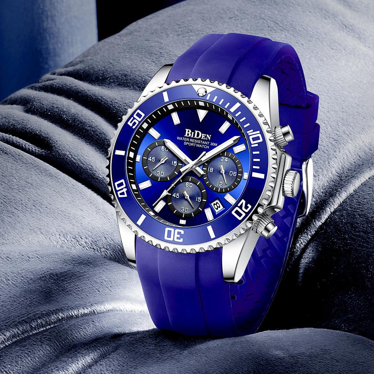 Biden Men S Watch Multifunctional Men S Quartz Watch Waterproof Business Watch
