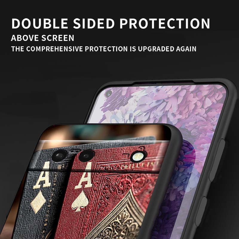 Creative poker card patterns For Google Pixel 10 9a 9 8A 8 7 7A 6 6A Pro XL 2024 5G Black Soft TPU Silicone Phone Case