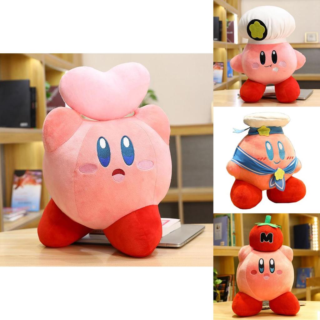 Adorably Soft 32 Cm Kirby Adventure Chef Strawberry Plush Dolls For Kids And Collectors