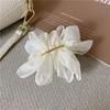 Big Spring Hair Claw Clips Women Metal Chiffon Flowers Ponytail Holder Hairpin Barrettes Girls Hair Accessories Hairgrip