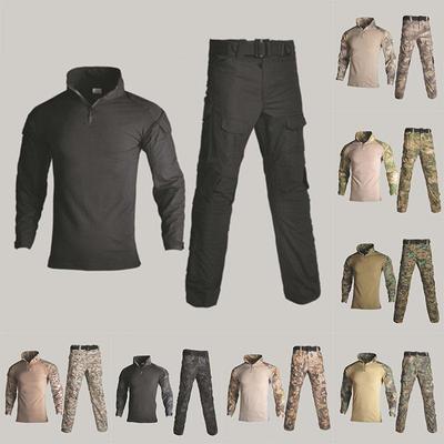 Uniforme militar do exército camuflagem tático combate terno airsoft jogo de guerra roupas camisa + calças
