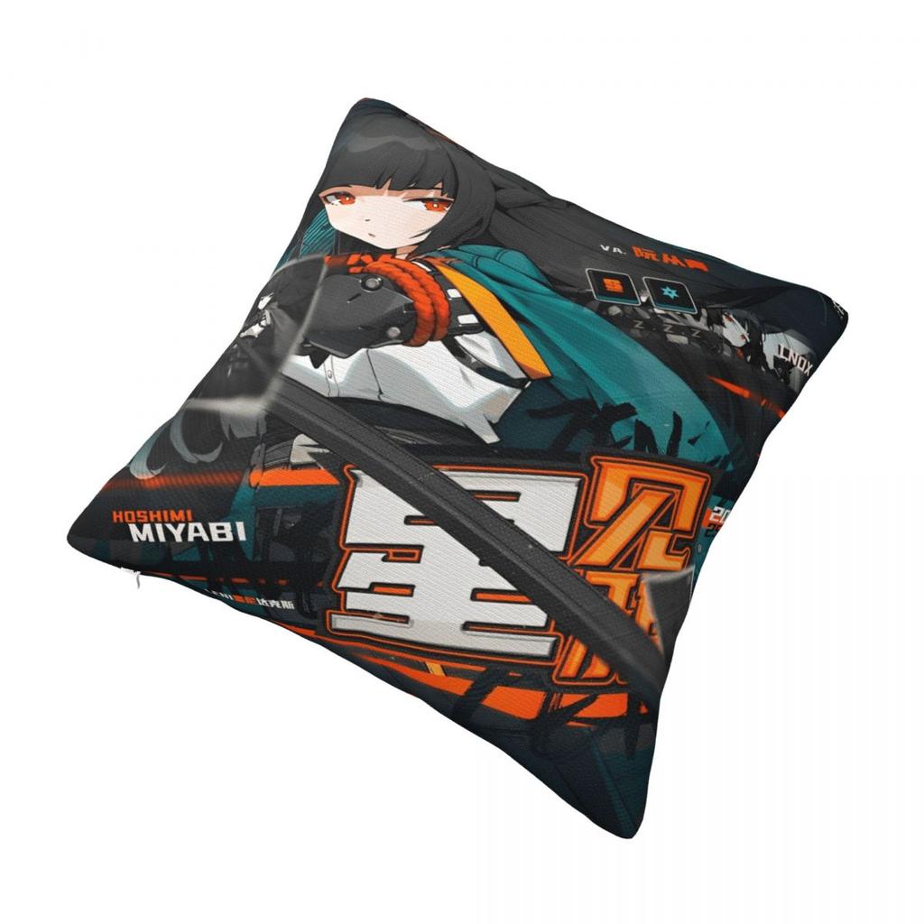 Home Decor ZZZ Deadly Assault Ellen Nicole Miyabi Pillowcases Accessories Zenless Zone Zero Pillow Covers Square Multiple Sizes