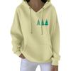 Felpa con cappuccio natalizia da donna Divertente Carina Felpa Pullover per le vacanze di Natale