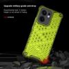 KEYSION Shockproof Armor Case for OPPO Reno13 F 5G Soft Silicone+PC Transparent Honeycomb Phone Back Cover for PPO Reno 13 F 4G