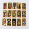 Mazzo di Tarocchi Bianco Edizione da Collezione: Set Completo Foglia Oro, Materiale PET, Nuove Carte dei Tarocchi.