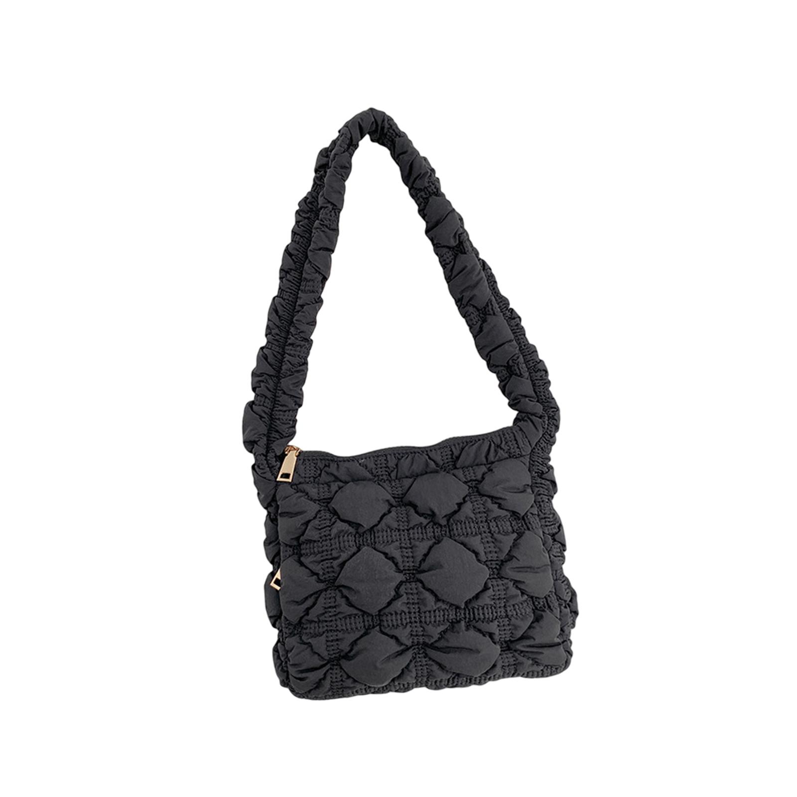 

Shoulder Bag for Women Summer Beach Pouch Handbag Large Size Work Y2K Lady чорний