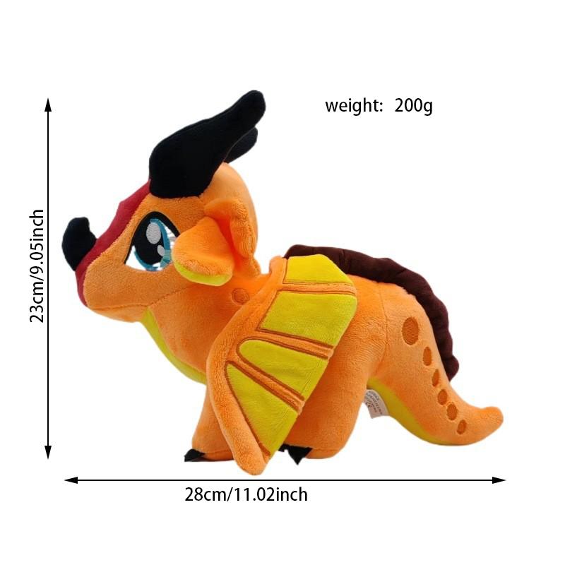 Peluche de Dragón de 25 cm Animal de Peluche Suave Alta Calidad Regalo de Cumpleaños Festivo para Niños