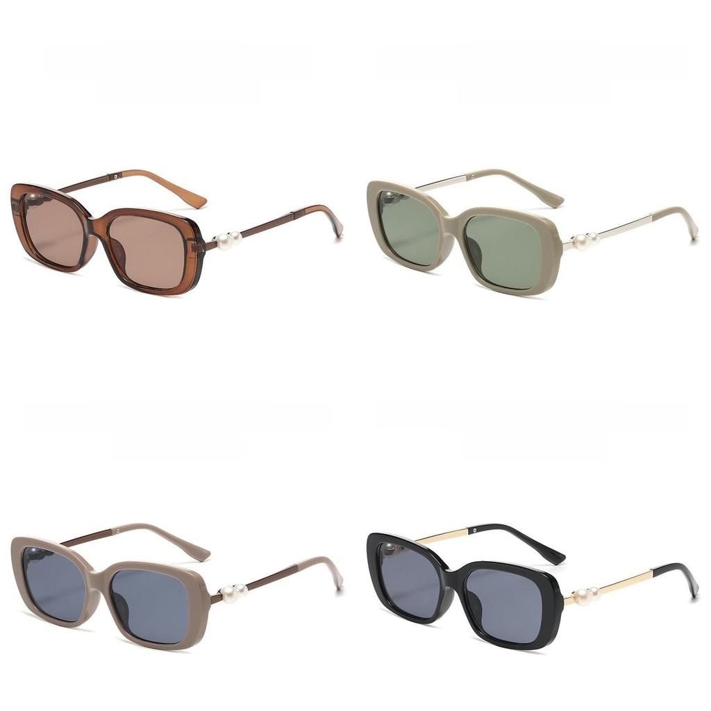 Small Fragrance Celebrity Style Pearl Leg Sunscreen Sunglasses For Fashion Girls