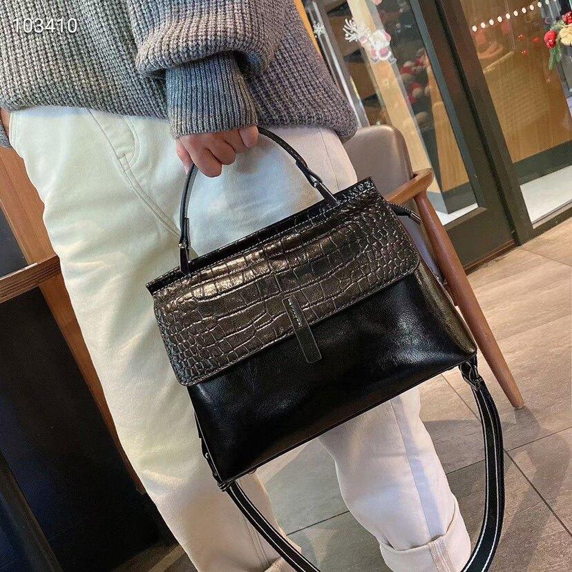 New Summer Style Genuine Leather High-end Crossbody Bag with Crocodile Pattern,large Capacity,single Shoulder/handbag for Women.