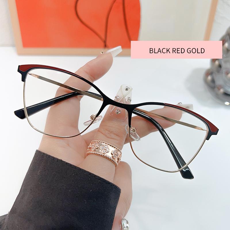 

Anti-Blue Light Glasses Metal Cat Eye Eyewear Women Men High Quality Eyeglasses Blue Light Blocking Man Lady Computer Eyeglas