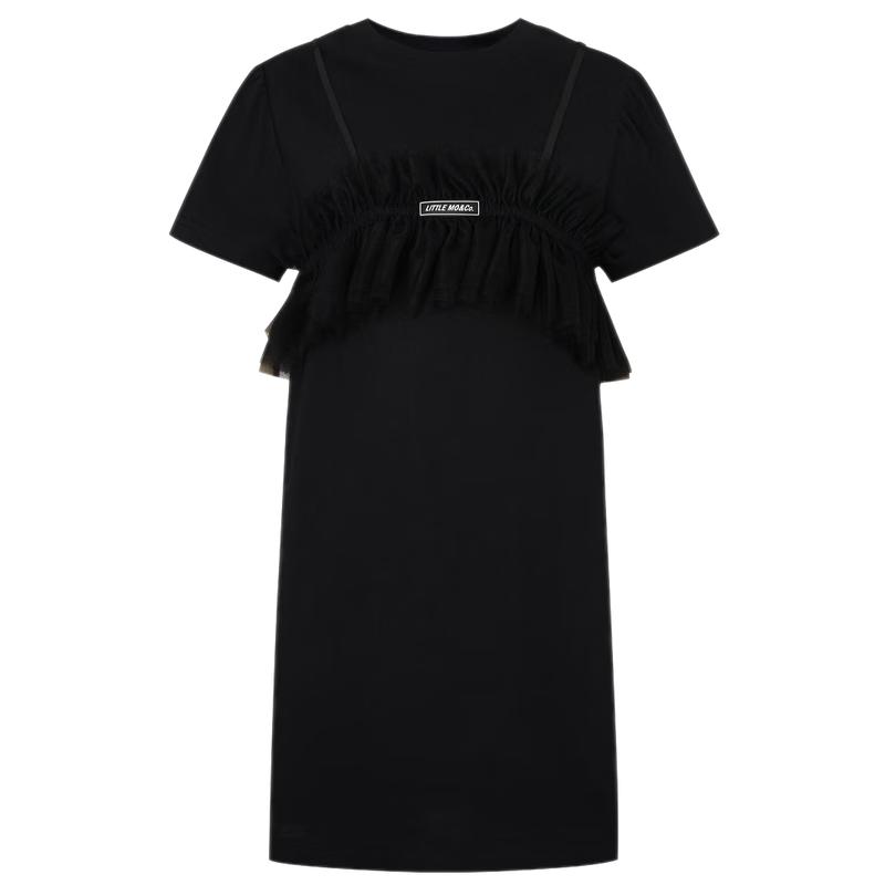 little MO&Co. Girls Two-Piece Summer Mesh Sling Dress Set 110