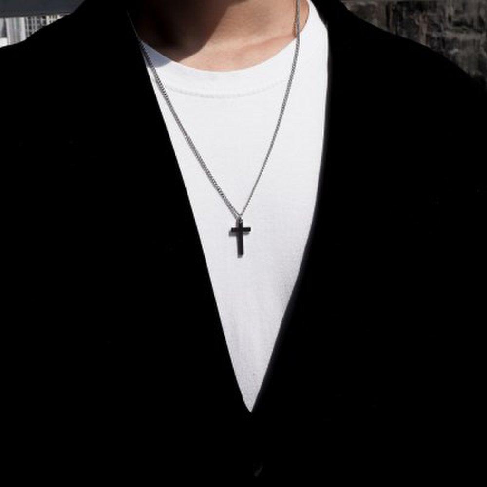 Men's Necklace Cross Pendant Surgical Steel Betcha Cross