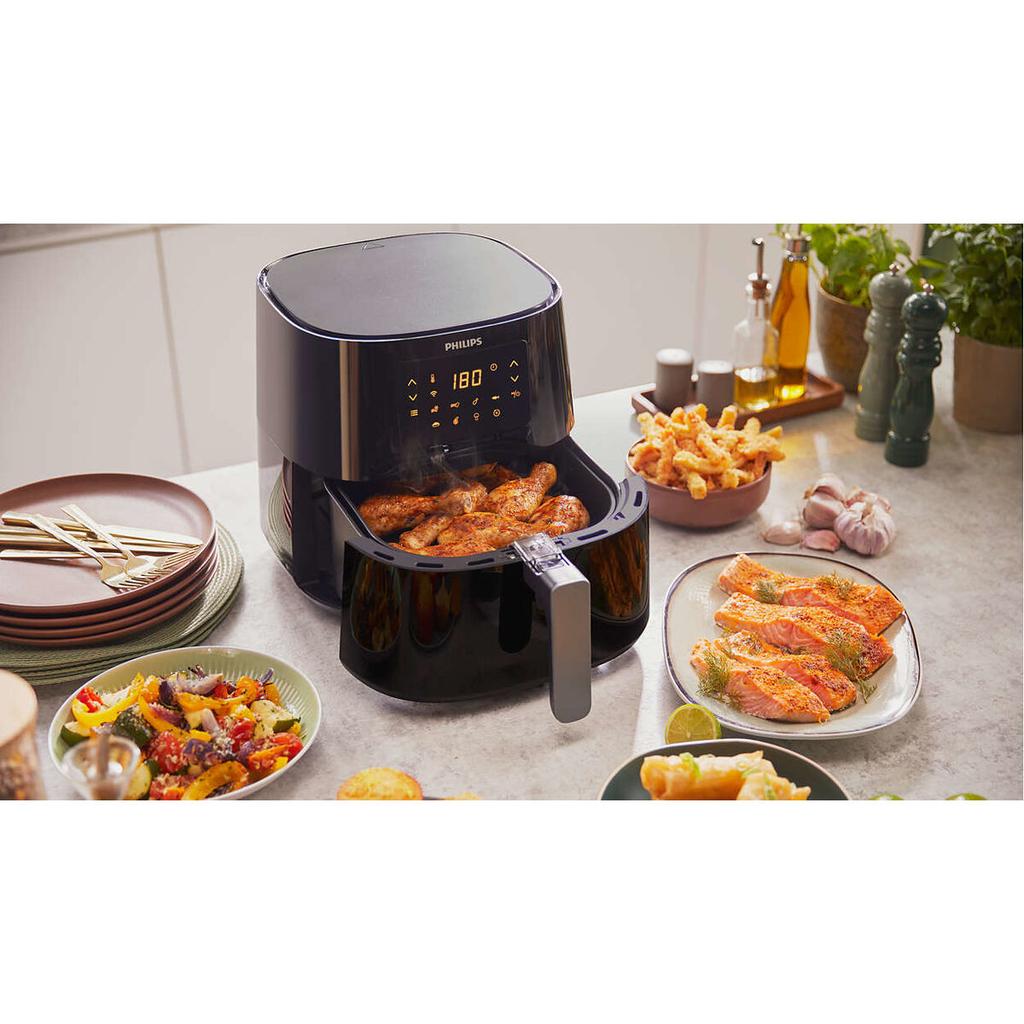 Air Fryer Philips HD9280/70 Black Silver 2000 W 6.2 L