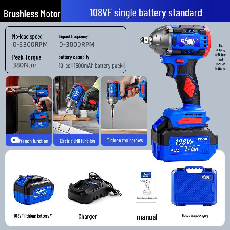 Electric Wrench Socket Set with Extended Hex Heads & Fly Electric Board Tool