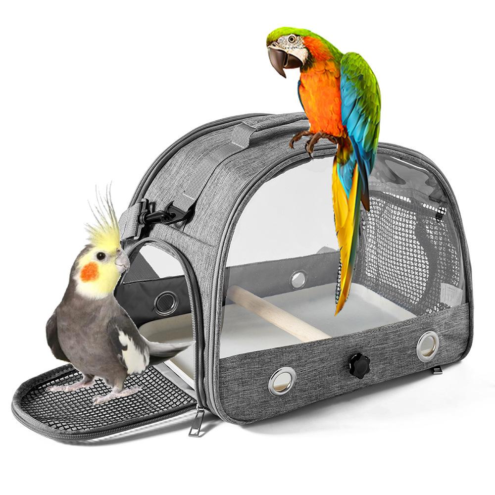 Portable outgoing foldable bird cage Oxford cloth bird bag parrot pigeon pet outgoing bag mole bag