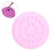 100 Stück PVC Blütenförmige Wimpernverlängerungs Klebepalette Falsche Wimpern Unterlage ZubehörPink