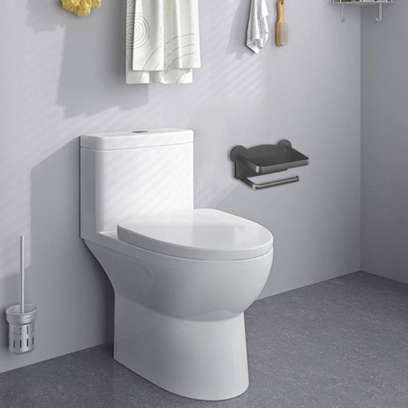 Stanzen freies Wandmontage-Gewebehalter mit Telefonablage Multifunktionales Geweberegal 3 Farben zur Auswahl für Waschraum