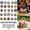 Digital Printing Handbag With Personalized Floral Design; Embroidered Bag.